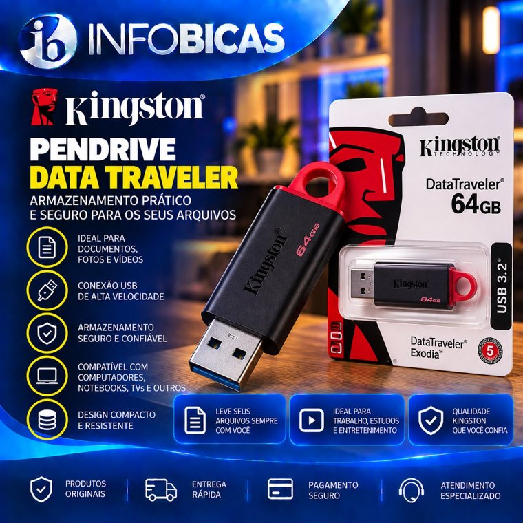 Pendrive Kingston 64GB