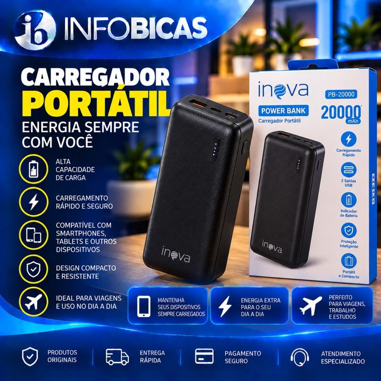 Power Bank Inova 20000mAh