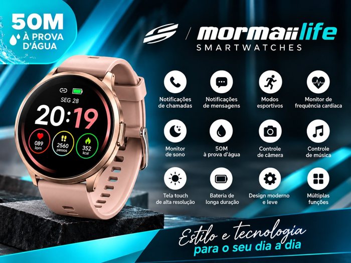 Smartwatch Mormaii Life