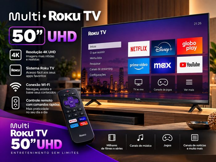 Smart TV Roku 50 UHD